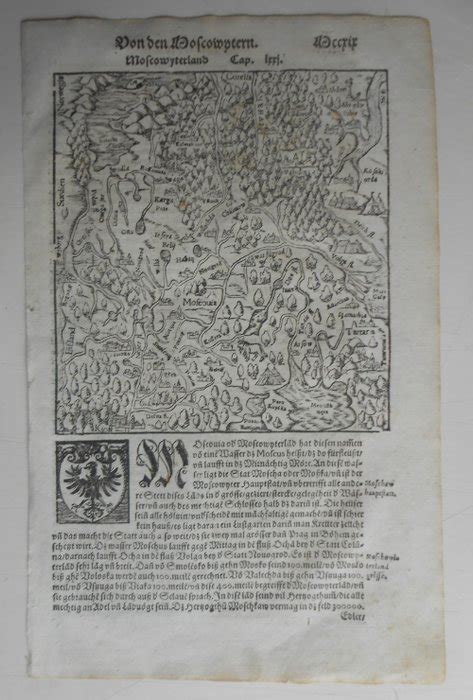 Europa Russia Lituania Sebastian M Nster Woodcut Catawiki