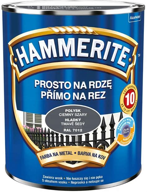 Farba do metalu Hammerite 5163722 ciemnoszara 0 7 l porównaj ceny