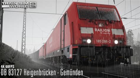 DB 83127 Heigenbrücken Gemünden Main Spessart Bahn BR 185 2