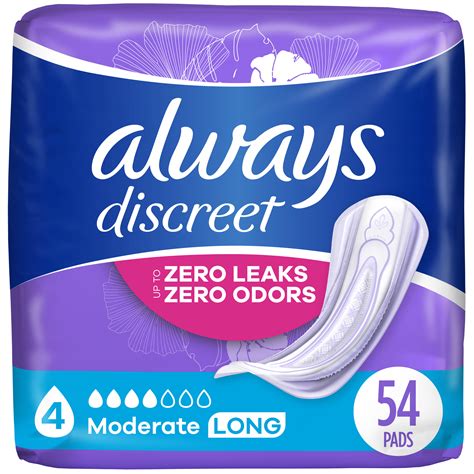 Tena Intimates Overnight Incontinence Pads For Women 45 Count 2 Pack