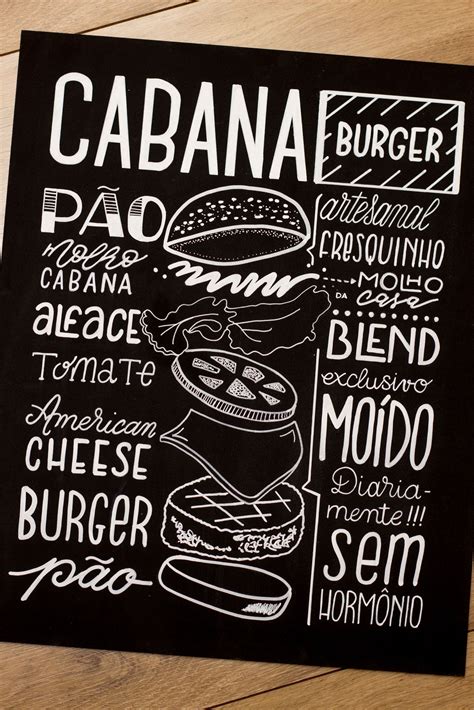 Lousas Para Uma Hamburgueria Lousa Posca Chalkboard For A Burger