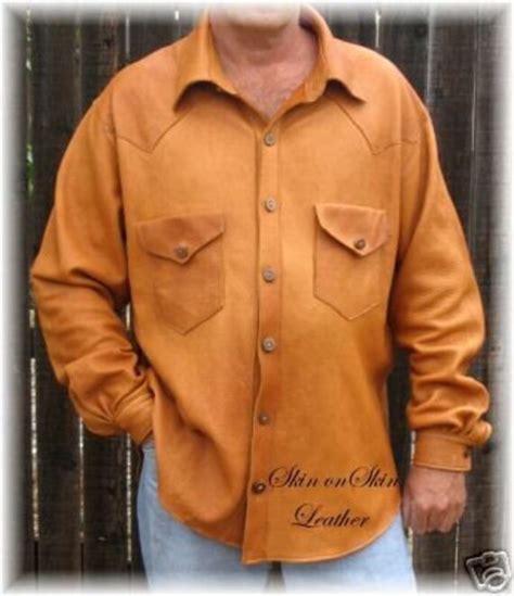 Custom Made Deerskin Shirt Western Shirt Leather Jacket