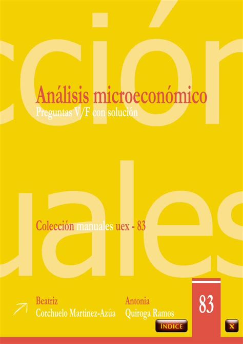 Pdf An Lisis Microecon Mico Mascvuex Unex Es Una Parte De Los