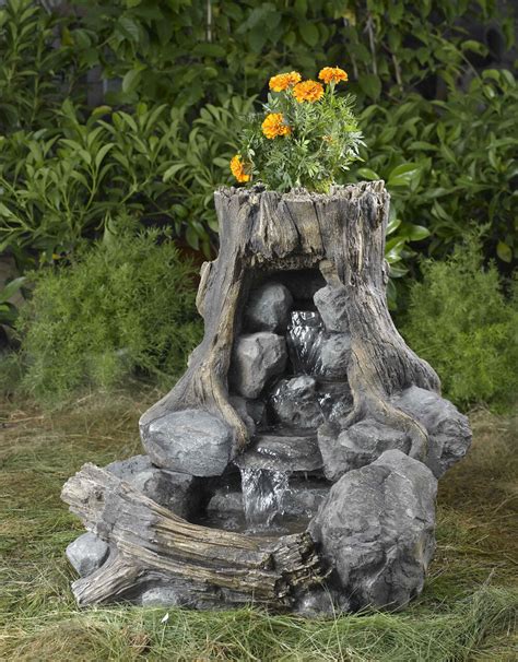 Jeco Inc Resin Fiberglass Wood And Rock Fountain Reviews Wayfair