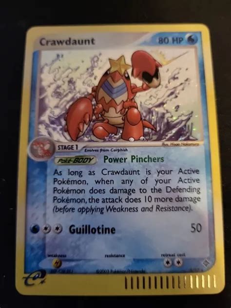 Crawdaunt Holo Seltene Pok Mon Karte Tcg Ex Sandstorm