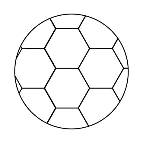 Soccer Ball Outline Png