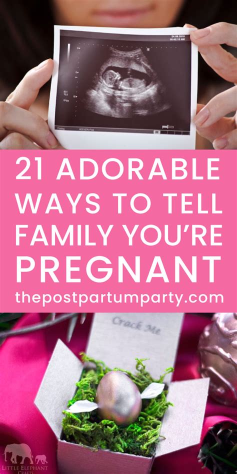 21 Creative Ways to Announce Your Pregnancy to Family - Postpartum Party