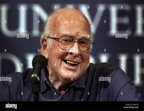 Nobel Prize Winning Scientist Professor Peter Higgs Speaks To The Media