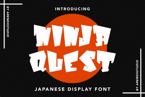 12 Ninja Font Designs & Graphics