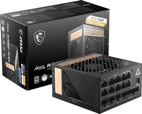 Amazon In Buy MSI MEG Ai1300P PCIE5 Power Supply Unit UK Plug 1300W