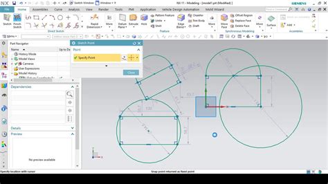 Siemens Nx Tutorials For Beginners Rectangle Arc Circle And