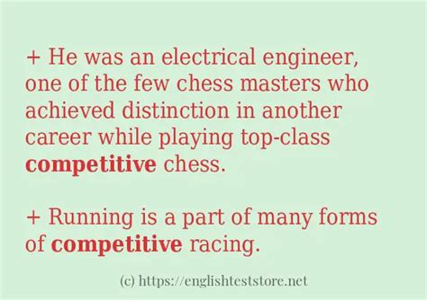 In Sentence Examples Of Competitive Englishteststore Blog