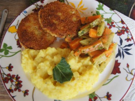 Kohlrabi Schnitzel Mit Kohlrabi M Hren Gem Se Und Kohlrabi Kartoffel