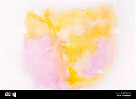 Abstract Pink Watercolor On White Background The Color Splashing In The