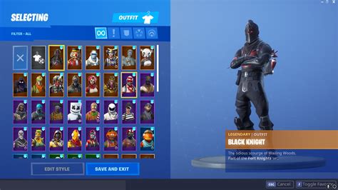 OG season 2 BlackKnighT and 80+ skins 600+ wins | EpicNPC Marketplace