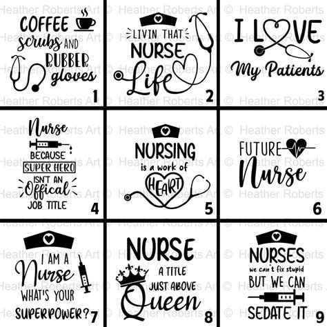 Nurse Bundle Svg Nurse Quotes Svg Doctor Svg Nurse Svg Etsy Uk