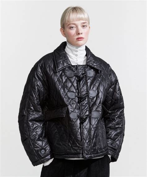 Musinsa Noiago Noi Quilted Duffle Jacket Black