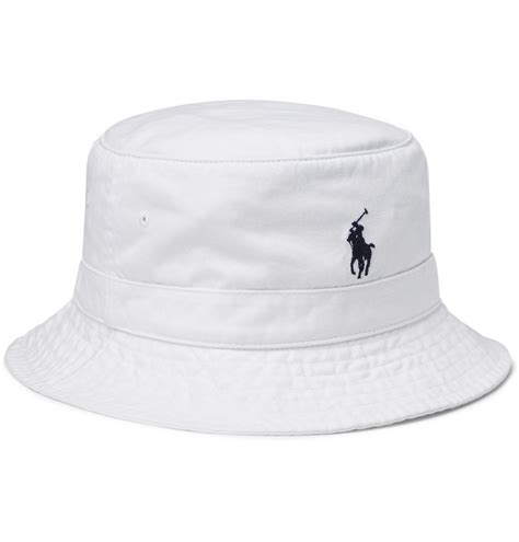 Polo Ralph Lauren Loft Logo Embroidered Cotton Twill Bucket Hat