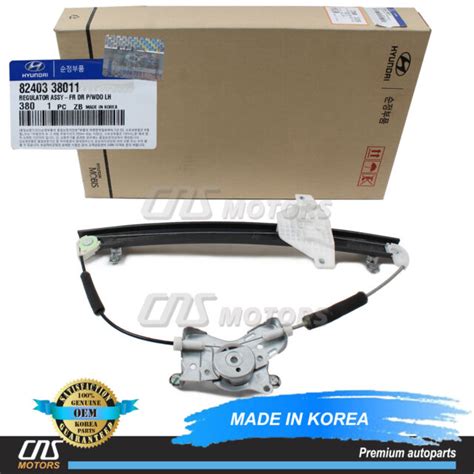 Genuine Window Regulator Front Left Fits Sonata Kia Optima Oem