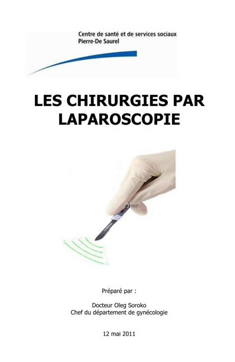 PDF LES CHIRURGIES PAR LAPAROSCOPIE DOKUMEN TIPS