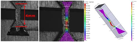 Full Field Strain Measurement On A Micro Tensile Sample