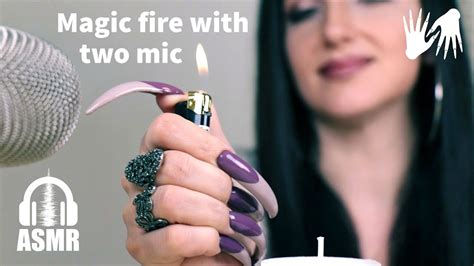 Asmr Candle 🕯️ Magic Fire 🔥 Tapping And Scratching 🔥 Long Nails Youtube