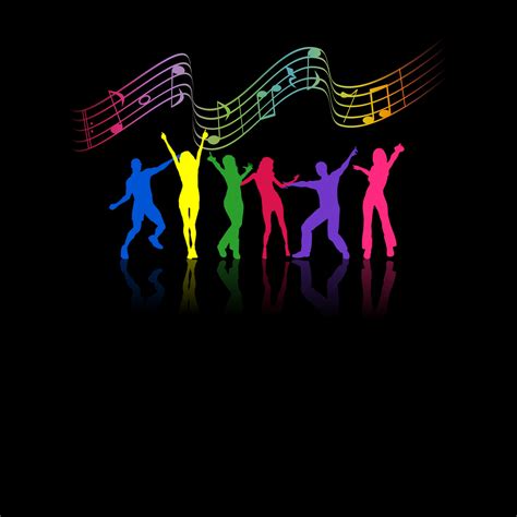 Silhouettes Dance Colors Dancing Party Free Image From Needpix