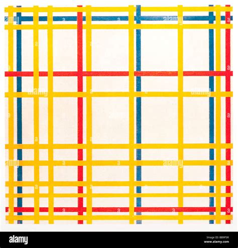 New York City Composition l par Piet Mondrian 1942 huile sur toile ...