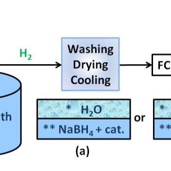 A schematic diagram of the hydrogen generation system with a batch ...