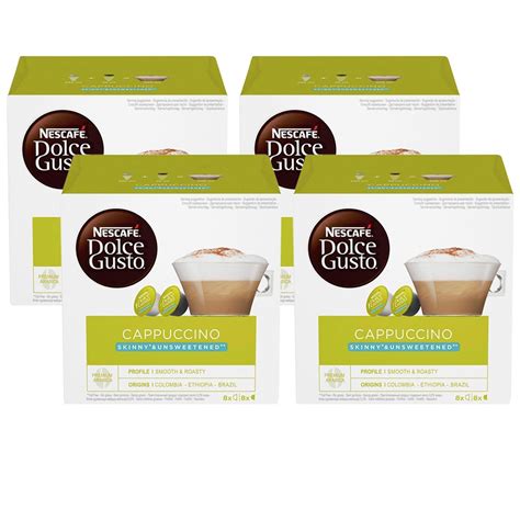 Nescafe Dolce Gusto Skinny Cappuccino 16 Pods Pack Of 4