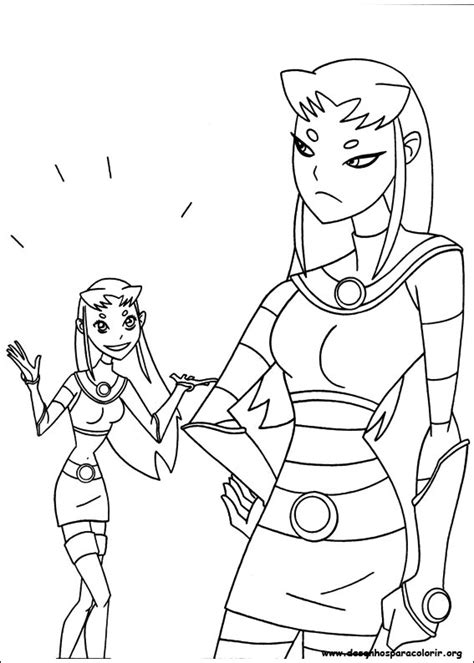 Teen Titans Go Starfire Coloring Pages Sketch Coloring Page Pour Dessin Colorier Ciborg