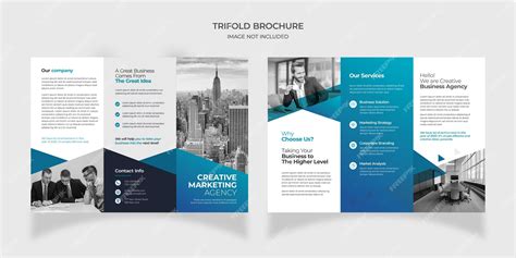 Premium Psd Digital Marketing Tri Fold Brochure Template Design