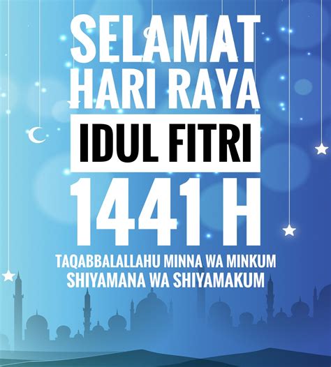 Download 9 Gambar Ucapan Selamat Idul Fitri 2020 Terbaru