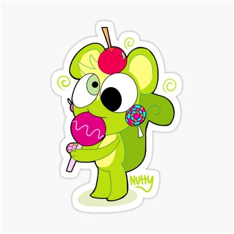 Happy Tree Friends Nutty Chibi Sticker By Spookytoonzz Redbubble