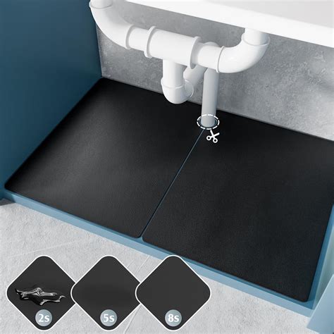 Amazon.com: VERIFOST Under Sink Mat for Kitchen, 2 Piece Super