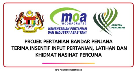 Permohonan Projek Pertanian Bandar Penjana Di Buka Terima Insentif