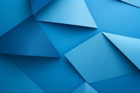 Premium Ai Image Abstract Blue Geometry A Harmonious Composition Of