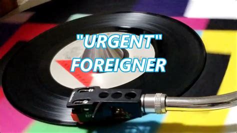 Foreigner Urgent Youtube