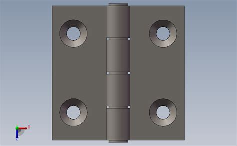 铝合金合页solidworks 2018模型图纸下载 懒石网