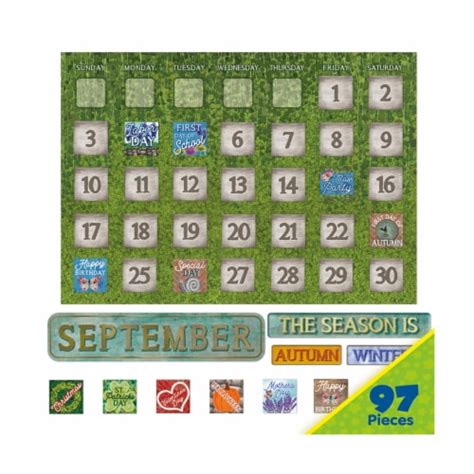 Eureka Curiosity Garden Calendar Bulletin Board Set Calendar Ralphs