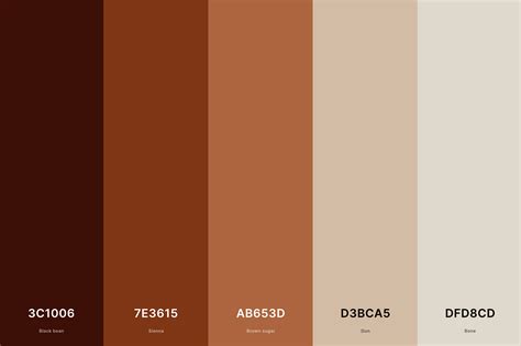 20 Brown Color Palettes With Names And Hex Codes Artofit