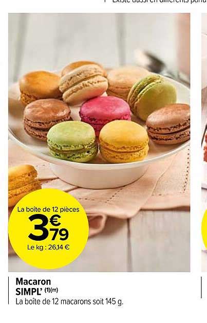 Promo Macaron Simpl Chez Carrefour Market Icatalogue Fr