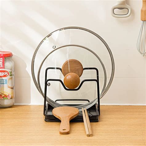 Cutting Board Rack Chopping Board Organizer And Pot Pan Lids Holder