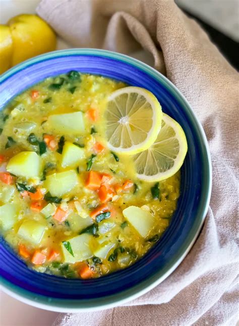 Healthy Red Lentil Potato Soup Recipe With Lemon Essy Cooks