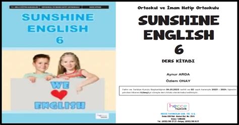 6 Sınıf Sunshine English İngilizce Ders Kitabı Hecce Yayınları PDF