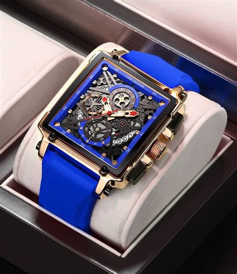 Top Brand Luxury Men S Watches Square Digital Sports Quartz Wristwatch