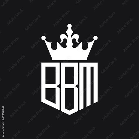 BBM letter logo design on black background.BBM creative initials letter ...