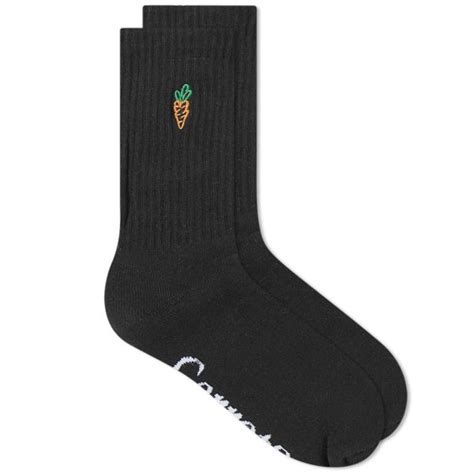 Carrots by Anwar Carrots Signature Carrot Crew Sock Black | END. (IT)