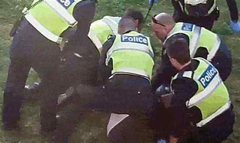 Neighbour Saw Disability Pensioner Being Dragged Down His Steps By Police Daily Mail Online