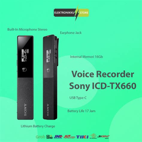 Jual Alat Perekam Rekam Rekaman Suara Sony Icd Tx Digital Voice